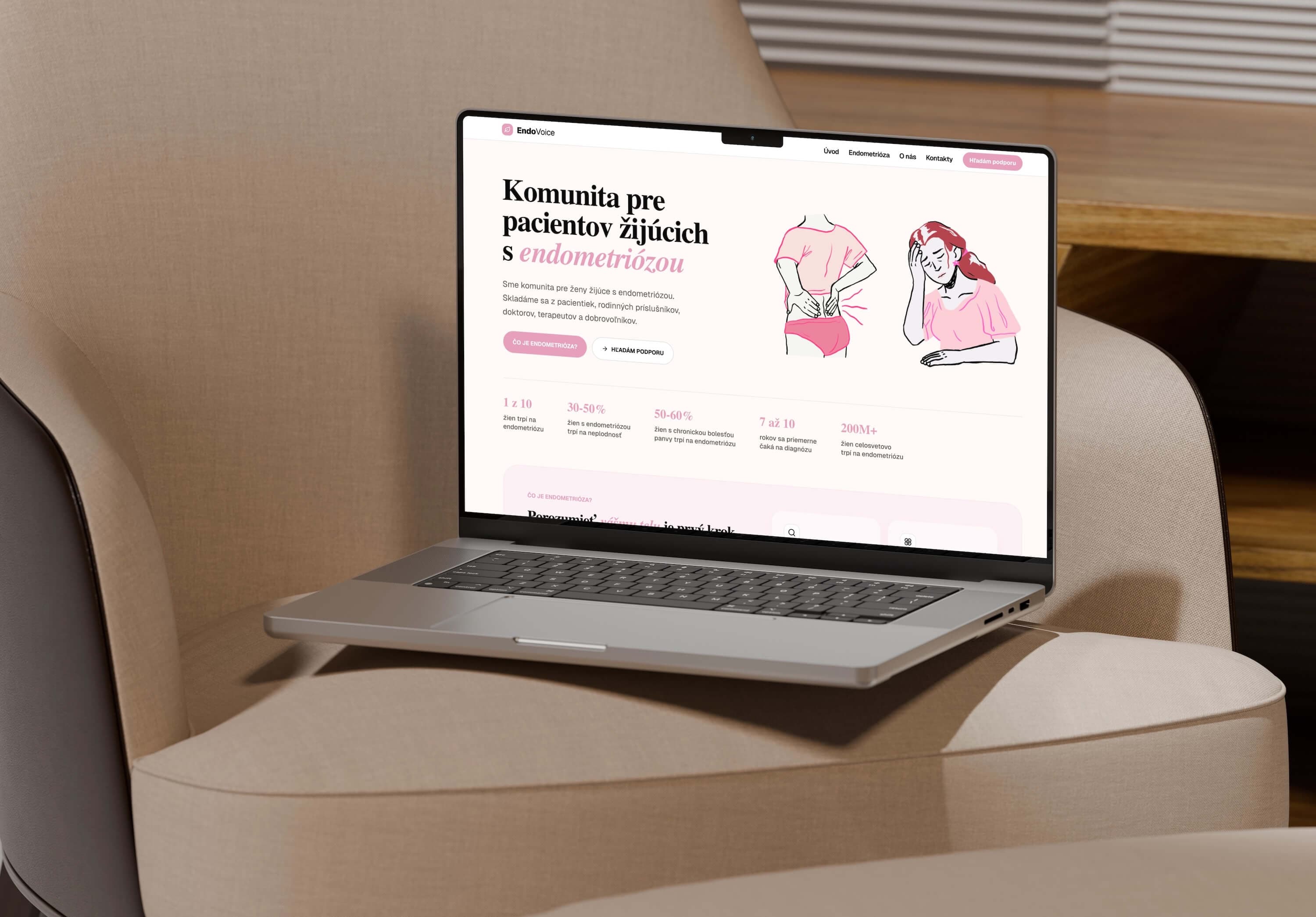 Endo Voice – Dizajn, Webstránka | SYNERGY portfolio